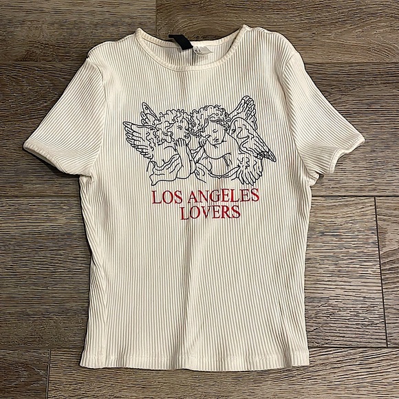 H&M Graphic Ribbed Top - Picture 2 of 4